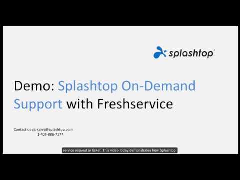 Splashtop SOS 与 Freshservice 的集成