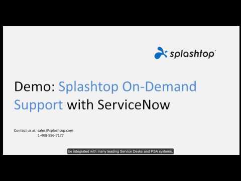 与 ServiceNow 集成的 Splashtop