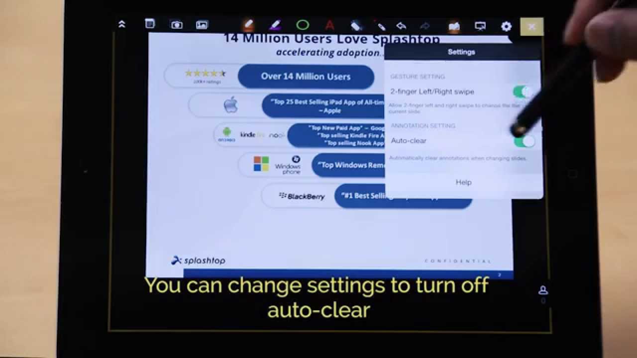Splashtop Classroom 的演示工具 - 教程