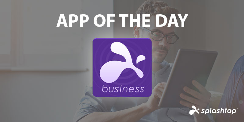 Splashtop Business Access-fjärrskrivbord som heter App of the Day