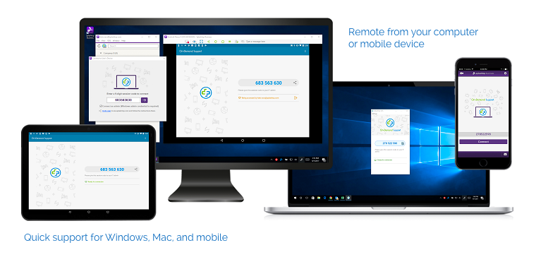Quick Support for Windows, Mac and Mobile