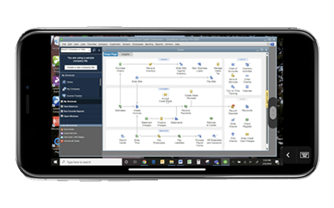 remote access quickbooks from an iphone
